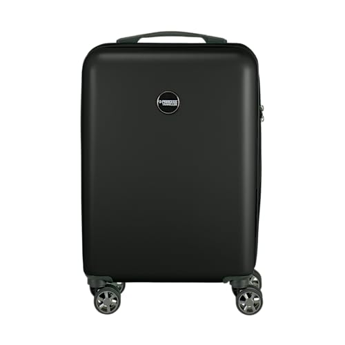 Princess Traveller PT01 Deluxe wyprodukowano z materiałów pochodzących recyklingu 7 kolorów i 3 rozmiary 4 podwójne kółka obrotowe wpuszczany zamek TSA, Pitch Black, Händgepack, Twarde etui - obrazek 1