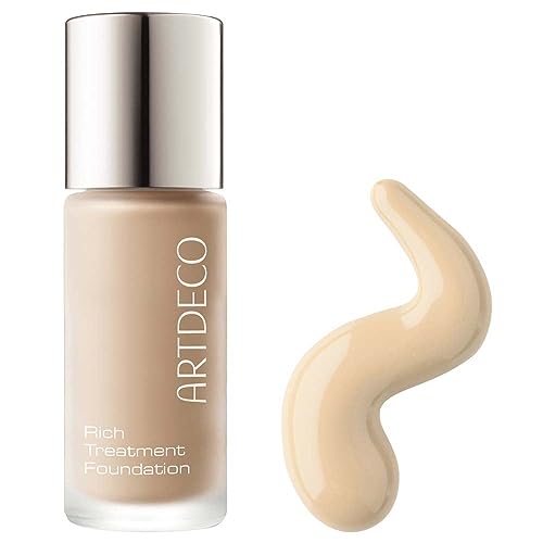Artdeco Rich Treatment Foundation, płynny makijaż, 28 jasna porcelana, 20 ml (1 opakowanie)