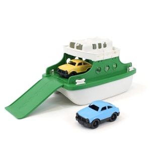 Green Toys Zabawka do wanny z promem, zielona/biała, 25 cm x 15 16,3 Green Toys Zabawka do wanny z promem, zielona/biała, 25 cm x 15 16,3