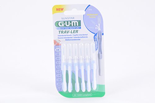 SUNSTAR GUM Trav-Ler Szczoteczki międzyzębowe 0,6 mm - 6 sztuk - obrazek 1