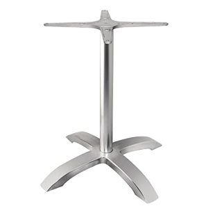 Bolero Szczotkowane aluminium podstawa stołu z czterema nogami 680 x 660 mm do wewnątrz na zewnątrz Bolero Szczotkowane aluminium podstawa stołu z czterema nogami 680 x 660 mm do wewnątrz na zewnątrz