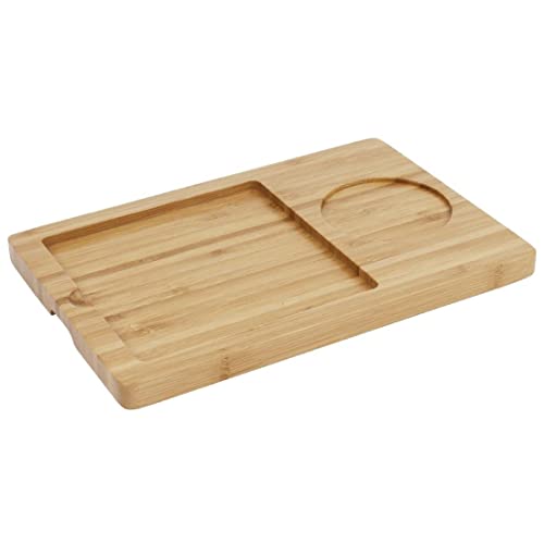 Olympia Drewniana podstawa do talerza łupkowego 240 x 160 mm wnęka na łupki Ck409 - obrazek 1