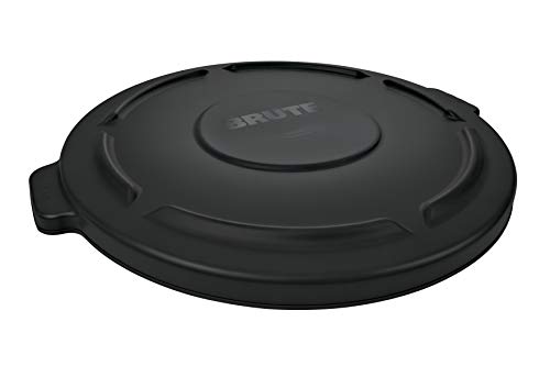 Rubbermaid Commercial Products Brute Lldpe okrągła pokrywa odpadów szara, czarna, 1 - obrazek 1