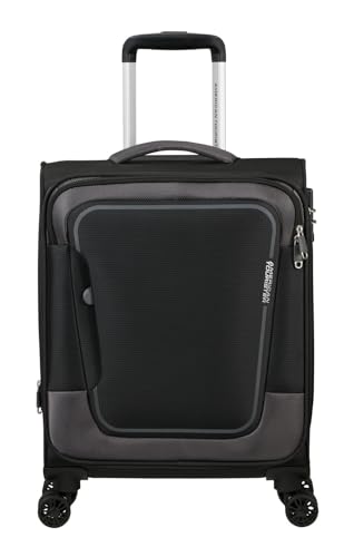 Walizka kabinowa American Tourister Pulsonic asphalt black