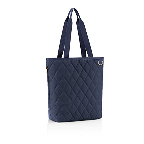 reisenthel Classic shopper M romb, kolor midnight gold przestronna torba na zakupy i elegancka torebka w jednym wykonana z wodoodpornego materiału