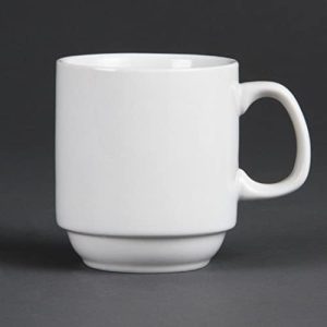 Olympia Whiteware kubki do układania w stos, 28,4 cl Olympia Whiteware kubki do układania w stos, 28,4 cl