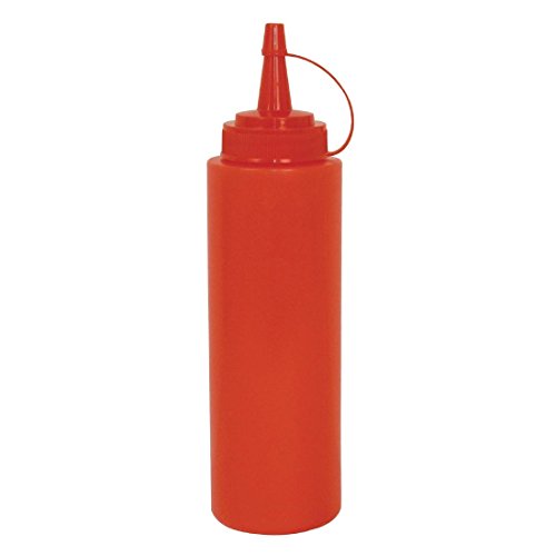 Vogue K157 butelka na sos do wyciskania, 680 ml, czerwona - obrazek 1