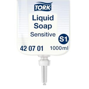 Tork Sensitive Hand mydło w płynie S1, testowane dermatologicznie, 1 x 1000 ml, 420701