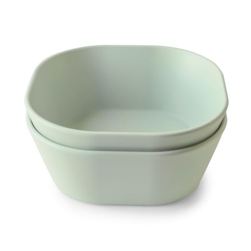 Mushie Kwadratowe Miseczki Dla Dzieci Sage - 2-pak - obrazek 1