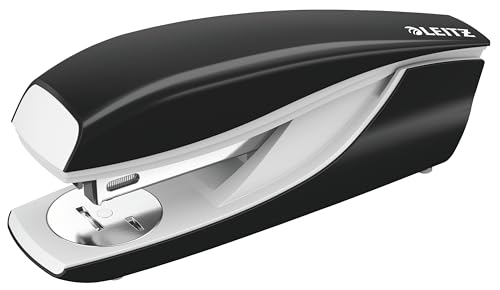 Leitz Zszywacz NeXXt – Średni Metalowy – do 30 kartek – Zintegrowany Rozszywacz – Direct Impact – Niebieski