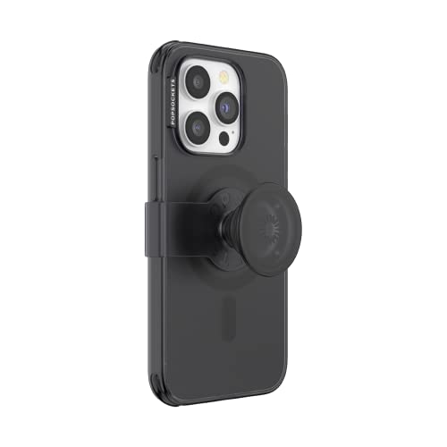 PopSocket: PopCase PlantCore do MagSafe Ziołowa obudowa iPhone’a 14 Pro z uchwytem PopGrip Slide wymienną górą Czarna