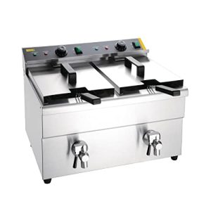 Buffalo CT012 frytkownica indukcyjna z podwójnym zbiornikiem, pojemność 15 l, wysokość 410 mm, szerokość 478 długość 576 mm Buffalo CT012 frytkownica indukcyjna z podwójnym zbiornikiem, pojemność 15 l, wysokość 410 mm, szerokość 478 długość 576 mm