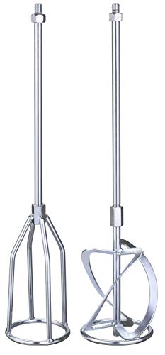 kwb by Einhell 2 częściowy zestaw mieszadeł M14 akcesoria do mieszania farb i zaprawy murarskiej (2 mieszadła, długość całkowita 58,5 cm, średnica mieszadła 120 mm, uchwyt M14) - obrazek 1