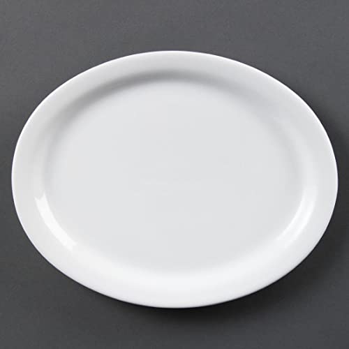 6 x Olympia owalne talerze 250 200 mm do zamrażania porcelany bezpieczne - obrazek 1
