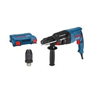 Bosch Professional: młot udarowo obrotowy GBH 2 26 F (830 W, energia udaru 2.7 J, wymienny uchwyt SDS plus, walizka) Bosch Professional: młot udarowo obrotowy GBH 2 26 F (830 W, energia udaru 2.7 J, wymienny uchwyt SDS plus, walizka)