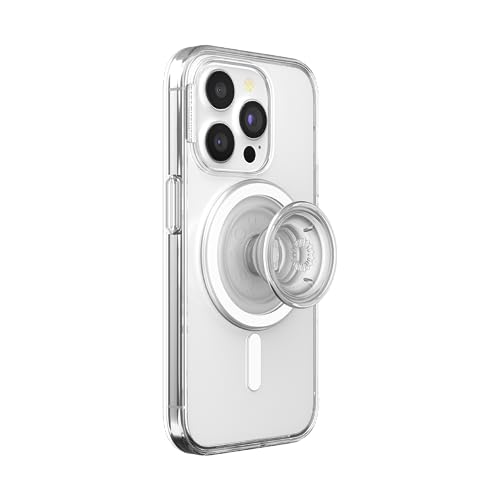 PopSockets Phone Case for MagSafe Clear iPhone 15 Pro - obrazek 1