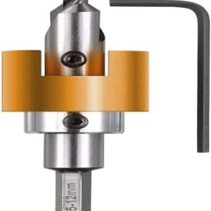 kwb Wiertło do twardego drewna Ø 5 mm z HSS M2 pogłębiaczem, regulowanym ogranicznikiem głębokości i trzpieniem sześciokątnym 1/4″ kwb Wiertło do twardego drewna Ø 5 mm z HSS M2 pogłębiaczem, regulowanym ogranicznikiem głębokości i trzpieniem sześciokątnym 1/4″