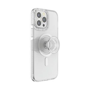 PopSockets: PopCase MagSafe Etui na telefon iPhone 13 Pro Max z możliwością zmiany położenia PopGrip wysuwany stojak i uchwyt wymienną górą przezroczyste PopSockets: PopCase MagSafe Etui na telefon iPhone 13 Pro Max z możliwością zmiany położenia PopGrip wysuwany stojak i uchwyt wymienną górą przezroczyste