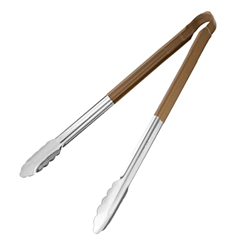 Serwowanie Hygiplas oznaczone kolorem Tong Brown 405mm