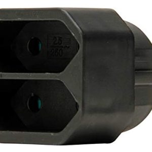 Kopp Adapter Euro 2 drożny, 1 sztuka, czarny, 174105004 Kopp Adapter Euro 2 drożny, 1 sztuka, czarny, 174105004