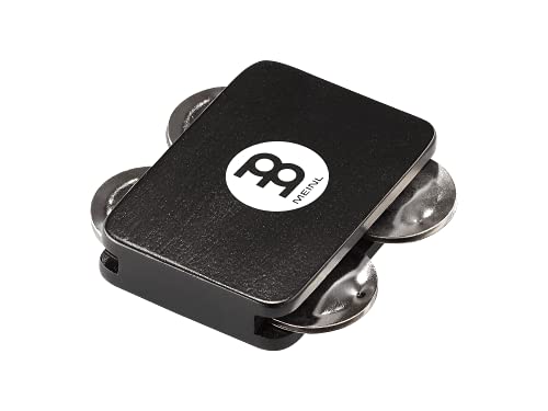 Meinl Percussion JT S BK Jingle Tap z obejmami ze stali nierdzewnej, kolor czarny Cajon Add On - obrazek 1