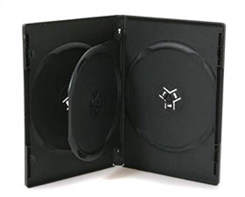 MediaRange Pusta okładka DVD na 3 płyty, 14 mm, czarna, 50 sztuk