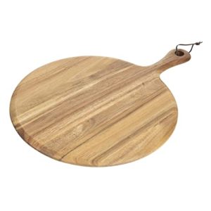 Olympia Drewniana deska z akacji okrągła 330 mm 15 x cięcie do krojenia
