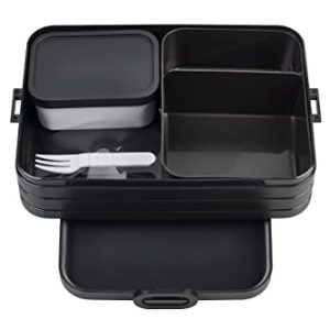 Mepal Take A Break Zestaw Dużych Pudełek Bento na Lunch, Pudełko Kanapki, Małe Przekąski i Resztki, 1500 Ml, Czarny (Nordic Black) Mepal Take A Break Zestaw Dużych Pudełek Bento na Lunch, Pudełko Kanapki, Małe Przekąski i Resztki, 1500 Ml, Czarny (Nordic Black)