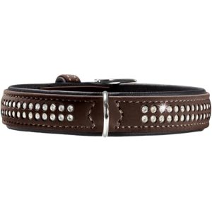 Hunter Softie Deluxe obroża dla psa ze skóry nubukowej, rozmiar 35, brązowy Hunter Softie Deluxe obroża dla psa ze skóry nubukowej, rozmiar 35, brązowy