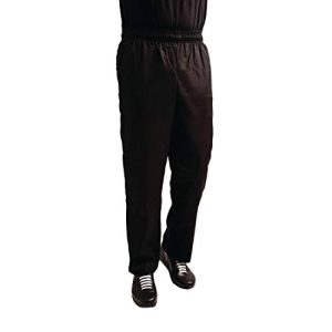 Whites Chefs Clothing A029T L policotton Easyfit spodnie teflonowe, rozmiar L, talii 96 cm 100 cm, czarne Whites Chefs Clothing A029T L policotton Easyfit spodnie teflonowe, rozmiar L, talii 96 cm 100 cm, czarne