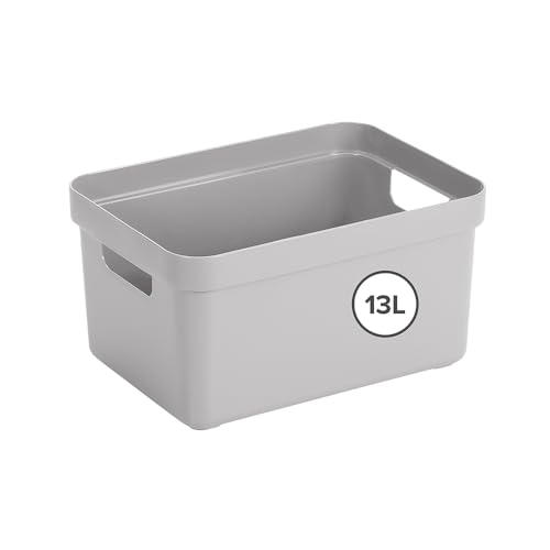 Sunware Sigma Home pudełko do przechowywania, łazienki, 13 l, 35 x 24,6 18,3 cm, tworzywo sztuczne, bez pokrywki, kosze i pojemniki