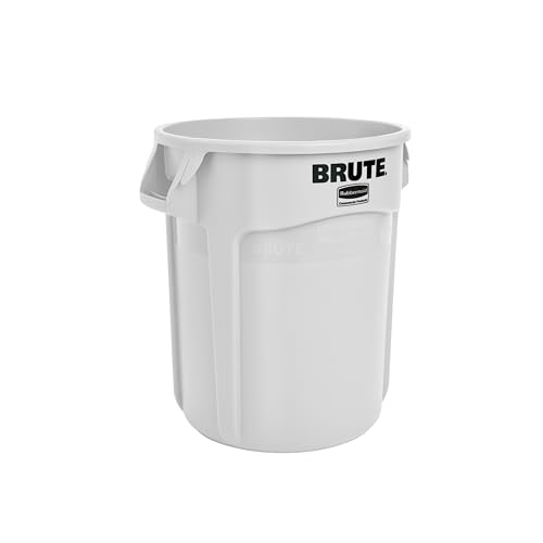 Rubbermaid Commercial Products Vented Brute okrągły pojemnik 38 litrów biały FG261000WHT - obrazek 1