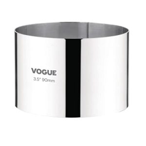 Vogue CC058 pierścień z musu 9 x 6 cm kuchnia naczynia do pieczenia narzędzie forma cięcia, srebrny Vogue CC058 pierścień z musu 9 x 6 cm kuchnia naczynia do pieczenia narzędzie forma cięcia, srebrny
