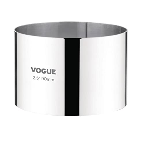 Vogue CC058 pierścień z musu 9 x 6 cm kuchnia naczynia do pieczenia narzędzie forma cięcia, srebrny - obrazek 1