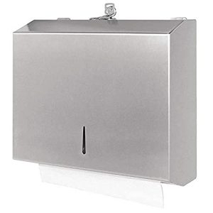 Jantex Dozownik ręczników papierowych ze stali nierdzewnej 285 x 260 110 mm kawiarnia puby pralnia