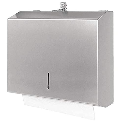 Jantex Dozownik ręczników papierowych ze stali nierdzewnej 285 x 260 110 mm kawiarnia puby pralnia