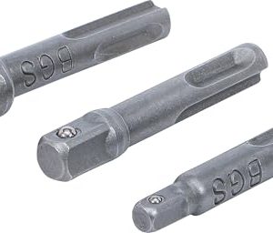 BGS 8214 Zestaw Adapterów Czworokątnych Zewnętrznych SDS 6,3/10/12,5 mm 3 szt. BGS 8214 Zestaw Adapterów Czworokątnych Zewnętrznych SDS 6,3/10/12,5 mm 3 szt.