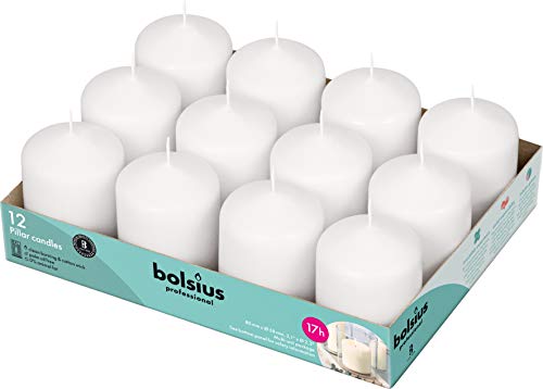 Bolsius Podstawowe świece do dekoracji dimensione cero singolo: wys. 7,8 cm Ø 5,8 Bianco