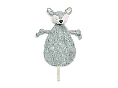 Jollein 041 001 65323 dziergana ściereczka do przytulania smoczka REH ash Green