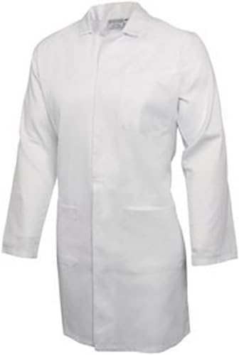 Whites Chefs Apparel A351 m Unisex Coat, Poliester Bawełna, Rozmiar: M, 101,6 cm biały