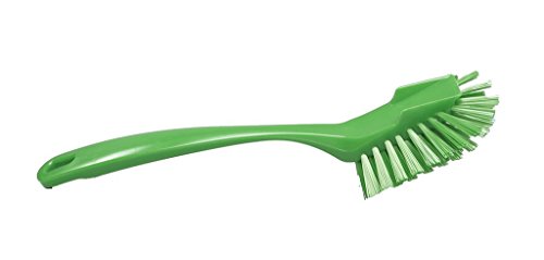 Maya Professional Tools 10463 5 szczotka do czyszczenia naczyń, półtwarde włókno ze zdrapką, 22 cm x 1,10 cala, 255 mm 28 mm, GreenFBK/bezpieczeństwo żywności
