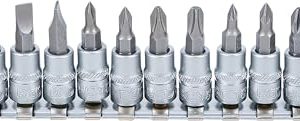 BGS 2163 Zestaw nasadek do bitów 6,3 mm (1/4″) rowek, rowek krzyżowy PH / PZ 12 szt. BGS 2163 Zestaw nasadek do bitów 6,3 mm (1/4″) rowek, rowek krzyżowy PH / PZ 12 szt.