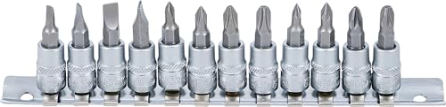 BGS 2163 Zestaw nasadek do bitów 6,3 mm (1/4") rowek, rowek krzyżowy PH / PZ 12 szt. - obrazek 1