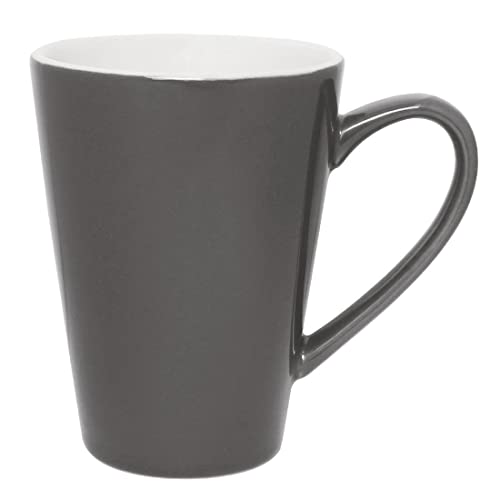 12 x Olympia Cafe Latte kubki węgiel drzewny 340 ml 325 porcelanowe do kawy espresso - obrazek 1