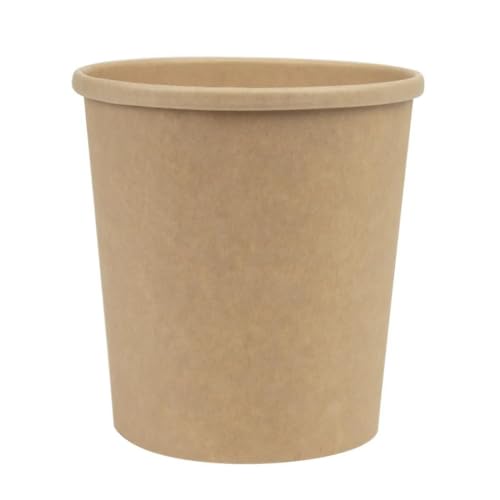 Colpac Kubki do zupy z Kraft nadające się recyklingu 450 ml / 16 uncji (opakowanie 500 szt.) - obrazek 1