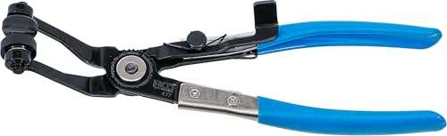 BGS 477 Szczypce do opasek zaciskowych wygięte z funkcją grzechotki 220 mm - obrazek 1