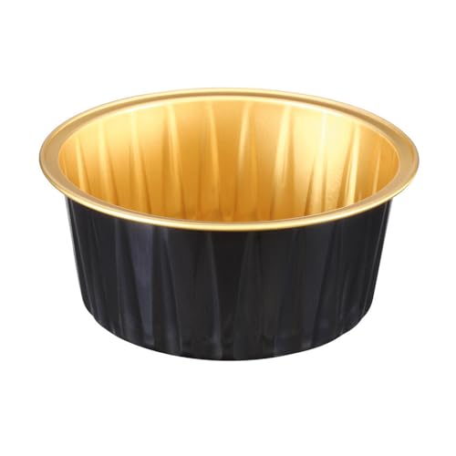 Pojemnik cukierniczy 125 ml Ø Sup. 8,5 cm czarny/złoty aluminium 100 un.
