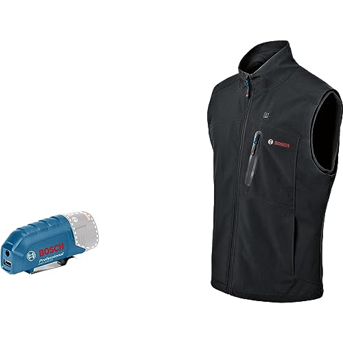 Bosch Professional Podgrzewana kamizelka GHV 12+18V XA (z adapterem ładowania USB GAA 12V 21, bez akumulatora, w kartonowym pudełku) - obrazek 1