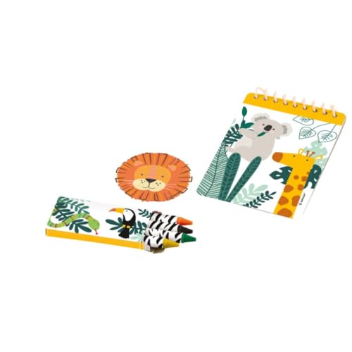 Amscan 9909355 zestaw imprezowy Get Wild, 24 części, prezenty, upominki, urodziny dziecka