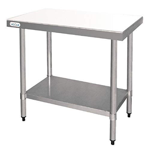 Vogue Stół do krojenia 900 x 600 mm Stal nierdzewna Cięcie kuchenne - obrazek 1